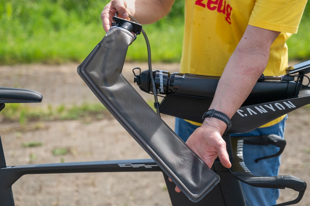 Trinkblase von Hydrapack aus dem Canyon Speedmax