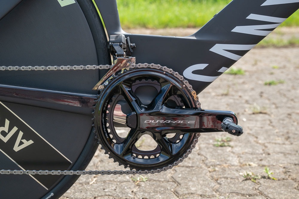 Shimano Dura-Ace Kurbel am Canyon Speedmax
