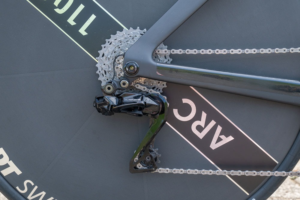Dura-Ace Schaltwerk am Canyon Speedmax