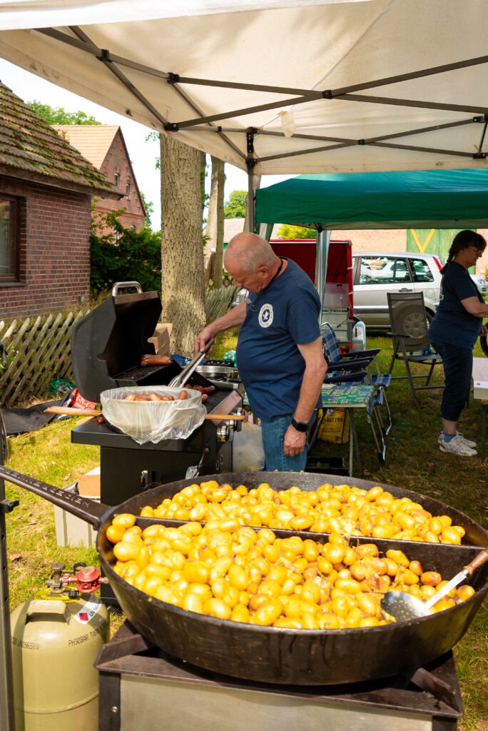 Die Verpflegung im Ziel vom Wendland-Chrono