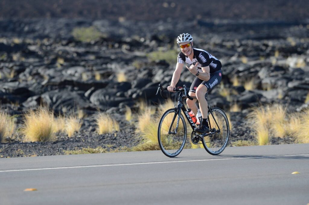 Der Baranski auf dem Queen-K-Highway kurz vor dem Ironman Hawaii auf Big Island.